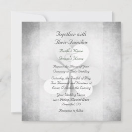 Convite Casamento irlandês - Cinza branca verde laranja - 