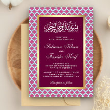 Casamento Islâmico com Padrão Quatrefoil Marroquin