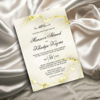 Casamento Islâmico de Textura Dourada Luxuosa de M
