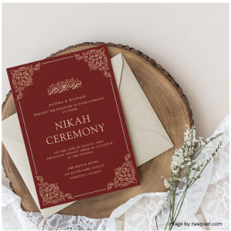 Convite Casamento Islâmico Muçulmano da Cerimônia Nikah