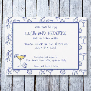 Convite Casamento italiano Dolce Vita Limoncello