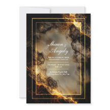 Casamento Kintsugi Dourado Fundido com Ardósia Esc
