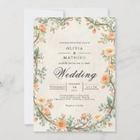 Casamento Laranja-Floral de Arqueiro Muted