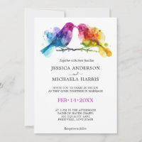 Casamento 🌈 LGBTQ Rainbow Lovebird