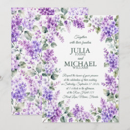 Convite Casamento Lilases