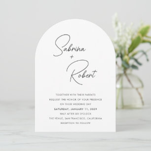 Convite Casamento Limpo Moderno