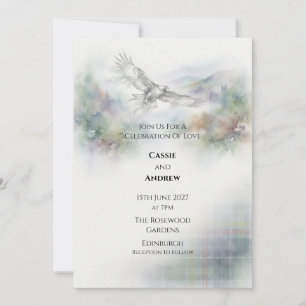 Convite Casamento Lowland Garden Golden Eagle Scott Tartan
