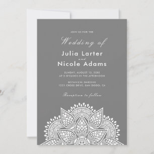 Convite Casamento Luxuoso Geométrico Brilhante Metálico