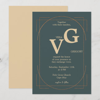 Convite Casamento Luxuoso Moderno das Linhas de Ouro Elega