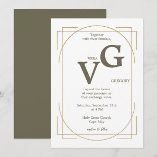 Convite Casamento Luxuoso Moderno das Linhas de Ouro Elega