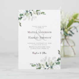 Convite Casamento Luxury Eucalyptus Greenery