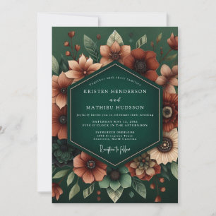 Convite Casamento Mal-humorado Esmeralda Ferrugem