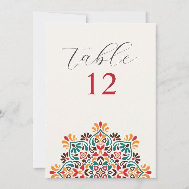 Convite Casamento Mandala Floral Rústico Boho Sol Nascente (Frente)
