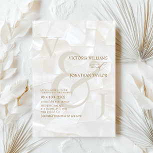 Convite Casamento Marrom Neutral Moderno Elegante