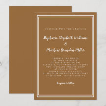 Casamento Marrom Rústico Moderno Minimalista Chic