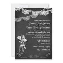 Casamento | Mason Jar, Lace Bunting | Quadro 2