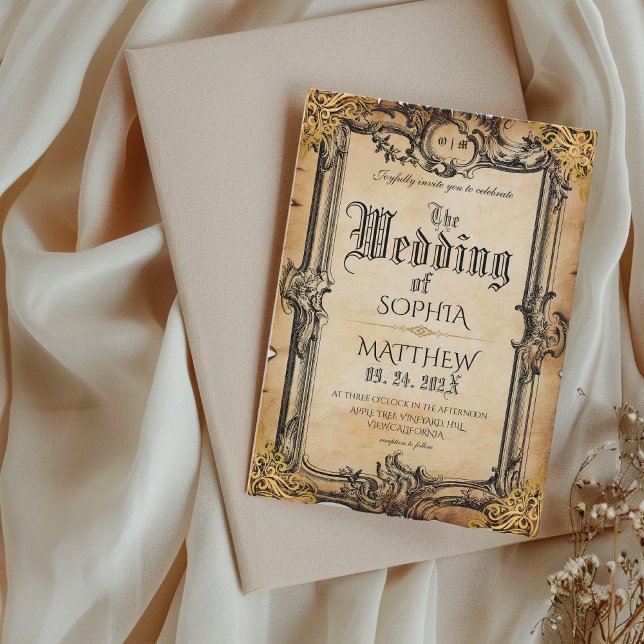 Convite Casamento Medieval de Fantasia (Criador carregado)