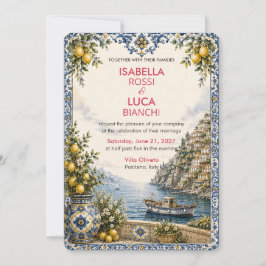 Convite Casamento Mediterranean Escape | Porto da Riviera 