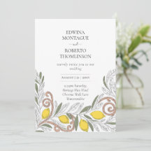 Casamento Mediterrâneo Linha de Arte Limão Patrimô