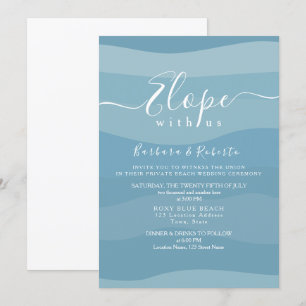 Convite Casamento Micro Azul