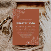 Casamento Minimal Terracotta Wildflower Nuestra Bo