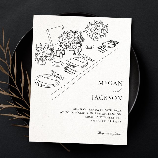 Convite Casamento minimalista  (Criador carregado)
