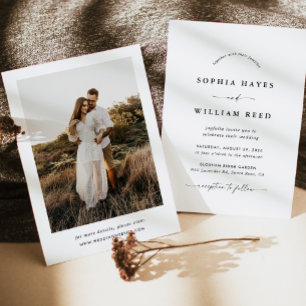 Convite Casamento Minimalista Boho