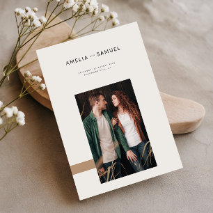 Convite Casamento Minimalista Boho Elegante