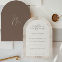 Casamento Minimalista Boho Marrom Cacau Listras Ma