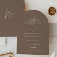 Casamento Minimalista Boho Marrom Cacau Marfim Scr