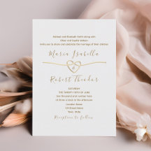 Casamento Minimalista Clássico Branco e Dourado