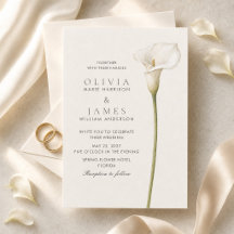 Casamento Minimalista com Lírio Branco Moderno