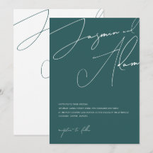 Casamento Minimalista com Tipografia Script em Ver