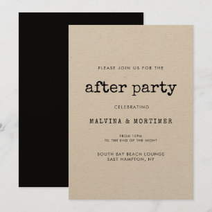 Convite Casamento minimalista da máquina de escrever do