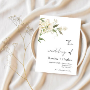 Convite Casamento Minimalista de Ivory Bliss