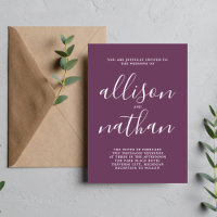 Casamento Minimalista de Script de Fita Simplicida
