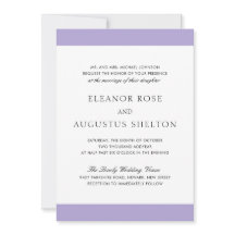 Casamento Minimalista Digital Lavanda Moderno Tudo