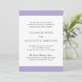 Convite Casamento Minimalista Digital Lavanda Moderno Tudo