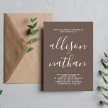 Convite Casamento Minimalista Do Verdadeiro Simplicity Mus<br><div class="desc">Este simples e maravilhoso convite de casamento é perfeito para o minimalista de todos nós! Por favor,  entre em contato comigo se você quiser ajuda para personalizar a parte de texto deste convite para casamento.</div>
