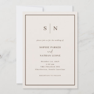 Convite Casamento Minimalista e Chic Branco Cremoso Tudo