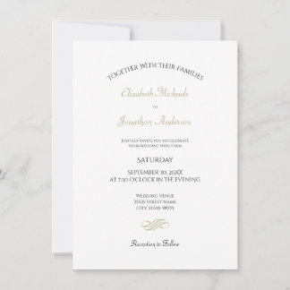 Convite Casamento Minimalista Elegante