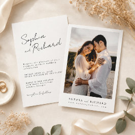 Convite Casamento Minimalista Elegante