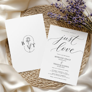 Convite Casamento Minimalista Elegante e Sem Enfeites