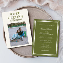 Casamento Minimalista Elegante em Verde Oliva