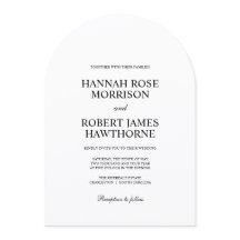 Casamento Minimalista Elegante Preto e Branco Clás