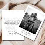 Convite Casamento minimalista graças a sua carta com a fot<br><div class="desc">Um casamento minimalista graças ao seu cartão com a foto Este modelo imprimível do cartões de agradecimentos do DIY apresenta uma letra manuscrita e um design moderno e minimalista. Edite facilmente este obrigado no navegador zazzle sem precisar baixar nenhum software ou fonte adicional. Altere a fonte, as cores da fonte...</div>