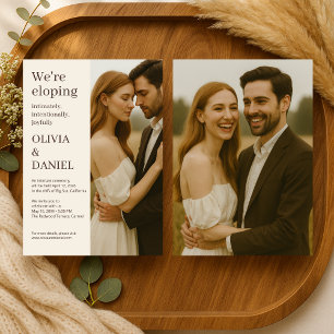 Convite Casamento Minimalista Moderno Elegante Foto 