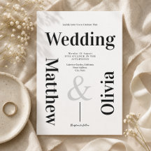 Casamento Minimalista Moderno Tipografia Preta e B
