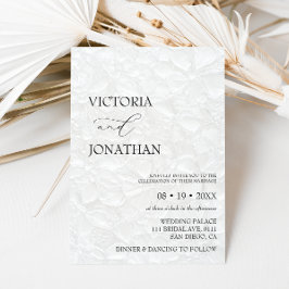 Convite Casamento Minimalista Preto e Branco