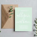 Convite Casamento Minimalista Real De Casa De Casa De Casa<br><div class="desc">Este simples e maravilhoso convite de casamento é perfeito para o minimalista de todos nós! Por favor,  entre em contato comigo se você quiser ajuda para personalizar a parte de texto deste convite para casamento.</div>